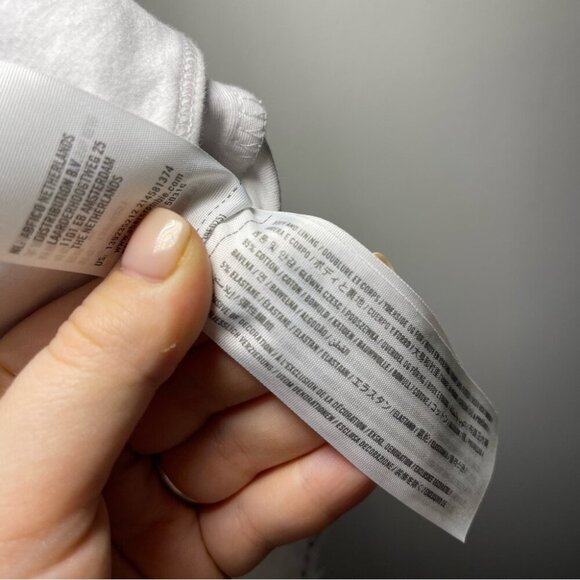 Abercombie & Fitch Women White one pieve high square neck casual bodysuit in XS - Picture 4 of 6